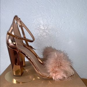 Pink Fluffy Heels